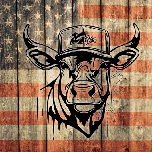 Country Cow Decal